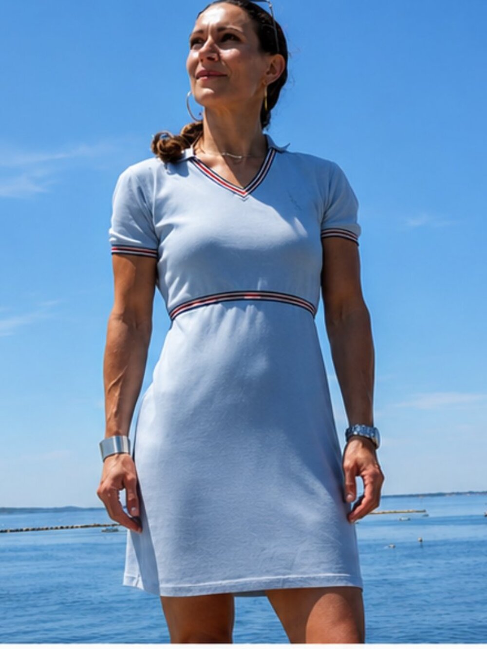 🛡️Gucci Equestrian Coat Of Arms Sherry Web Polo Dress